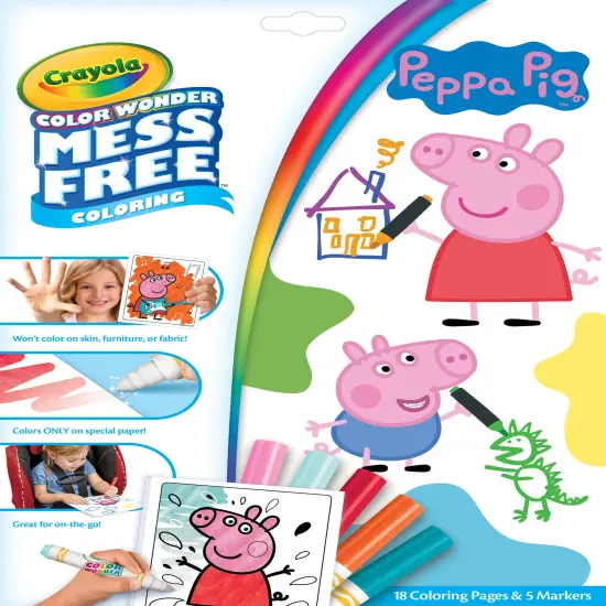 Crayola Color Wonder Coloring Pad & Markers-Peppa Pig {1}