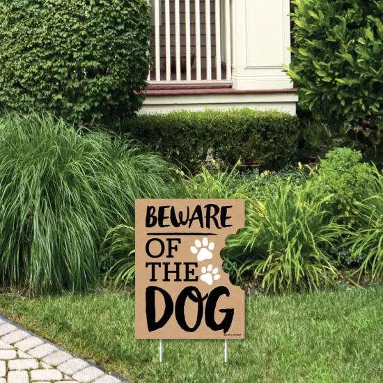 Big Dot of Happiness Beware of Dog - Outdoor Lawn Sign - Dog on Premises Yard Sign - 1 Piece {1}
