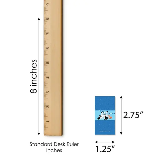 Big Dot of Happiness Pawty Like a Puppy - Mini Candy Bar Wrapper Stickers - Dog Baby Shower or Birthday Party Small Favors - 40 Count {6}