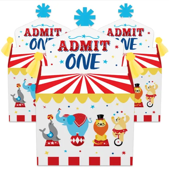 Big Dot of Happiness Carnival - Step Right Up Circus - Treat Box Party Favors - Carnival Themed Party Goodie Gable Boxes - Set of 12 {3}