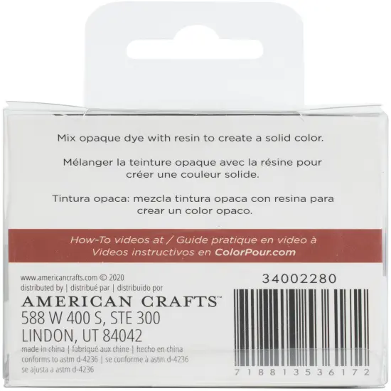 American Crafts Color Pour Resin .3oz 4/Pkg-Opaque - Winter {3}
