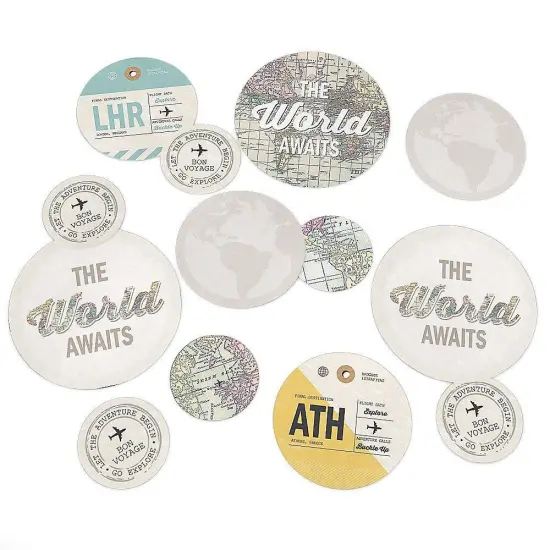 Big Dot of Happiness World Awaits - Travel Themed Party Giant Circle Confetti - Party Decorations - Large Confetti 27 Count {1}