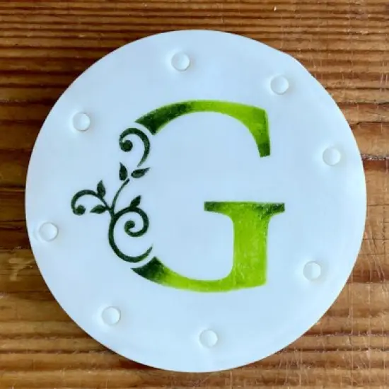 1.65-Inch Ornate Monogram Cookie Stencil Set | C1083 by Designer Stencils | Cookie Decorating Tools | Baking Stencils for Royal Icing, Airbrush, Dusting Powder | Reusable Plastic Food Grade Stencil | Easy to Use {2}