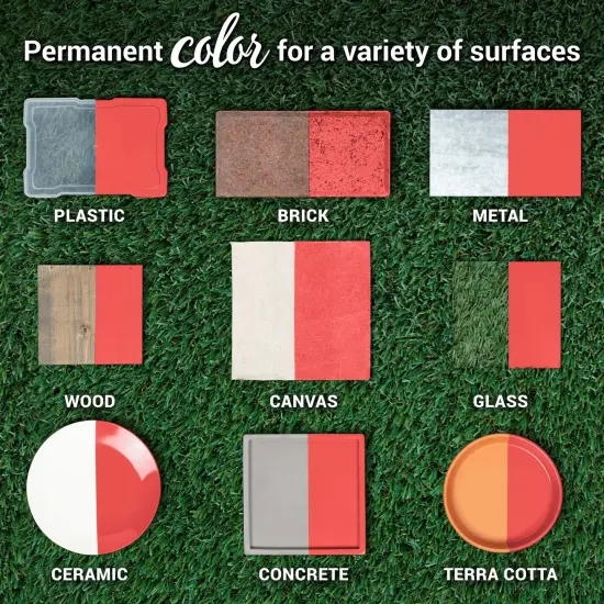 COLORSHOT Gloss Spray Paint Summer Pedicure (Coral) 10 oz. 4 Pack {6}