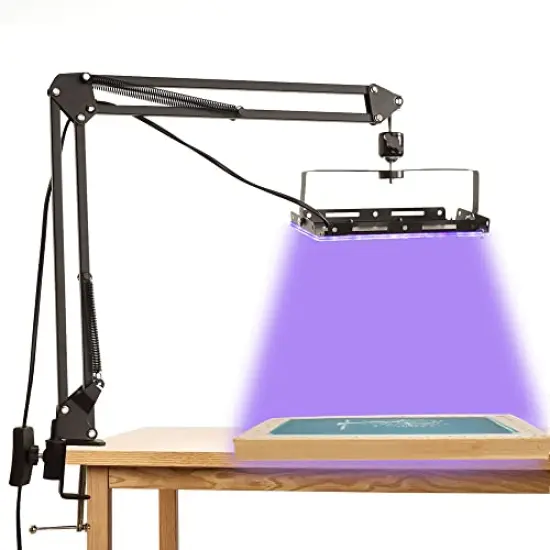 Exposure Unit for Screen Printing, 25W LED UV Screen Printing Exposure Light and Adjustable Light Stand for Cyanotype Kit and Emulsion Screen Printing {1}