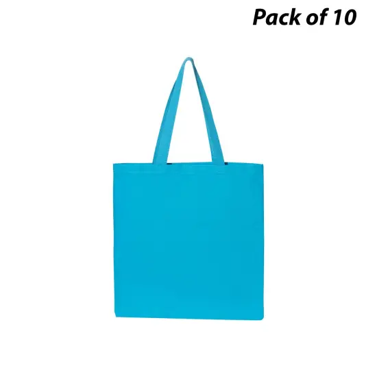 Q-Tees&reg; Promotional Tote Turquoise {1}