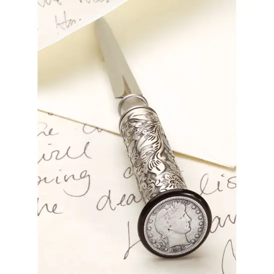 Silver Barber Dime Letter Opener {4}
