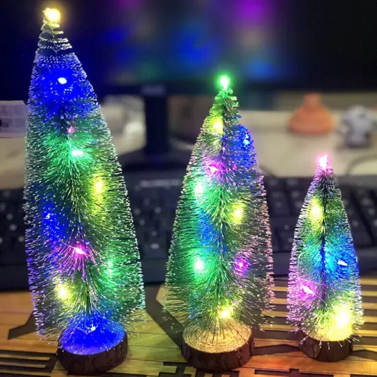 Kitcheniva Tabletop Mini Christmas Tree With LED Lights - Warm White {5}