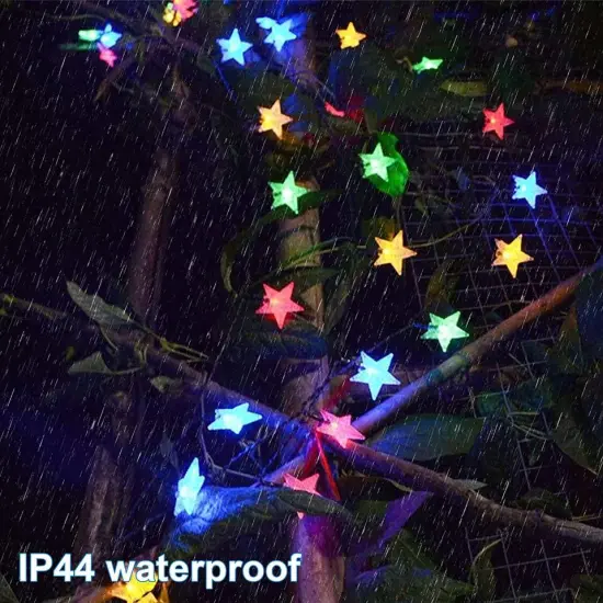 LED Solar String Lights Outdoor Star Fairy Light Multicolor {2}