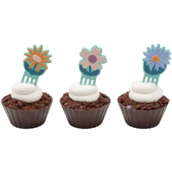 Locally Grown Forks DecoPics Cupcake Decoration, 12ct {5}