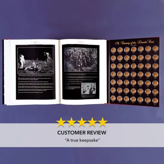 Lincoln Penny Anthology Coffee Table Book and Coin Set {6}