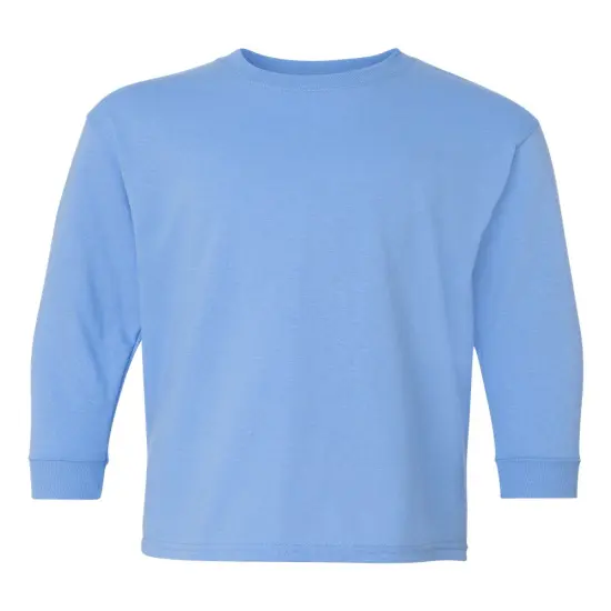 GILDAN&reg; Heavy Cotton Youth Crewneck Long Sleeve T-Shirt Carolina blue {1}