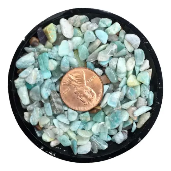 Amazonite Tiny Crystal Chips &ndash; Size S1 {2}