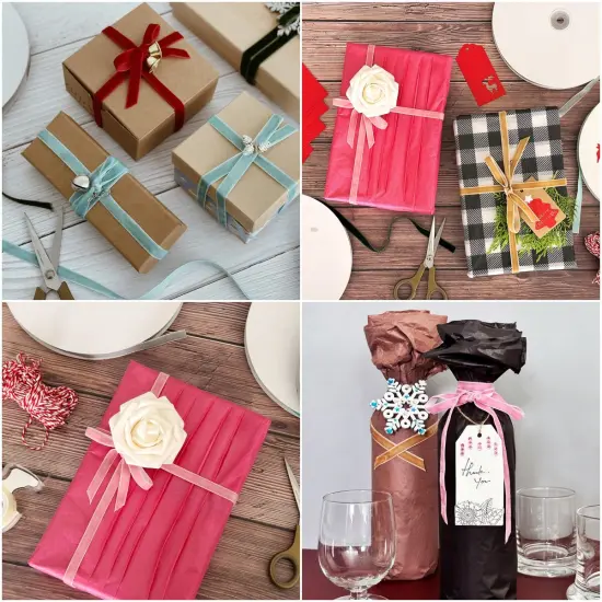 Wrapables 3/8 Inch Velvet Ribbon for Gift Wrapping, Wedding Decorations, Hair Bows, Crafting 25 Yards), Dark Green {5}