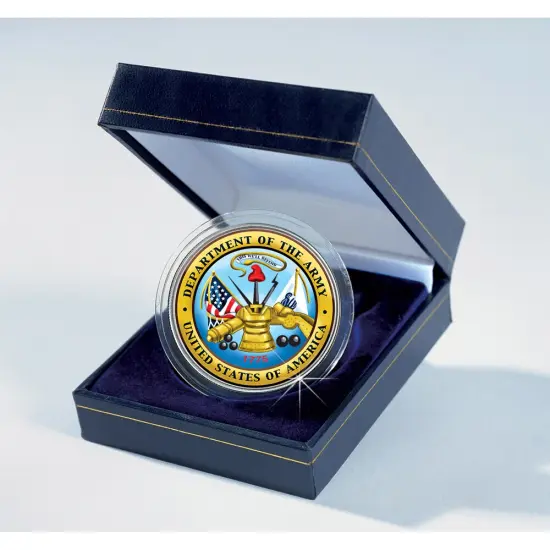 Armed Forces Commemorative Colorized JFK Half Dollar - Army {1}