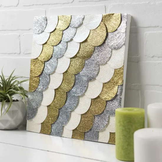 Mega Silver Glitter Mod Podge, Pixiss Accessory Kit with Glue Spreaders, Gloves, Brushes, Palette Knife Set {2}