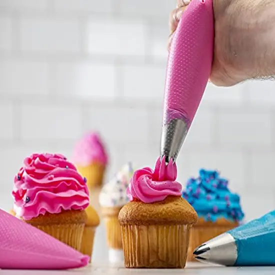 200 Pieces Anti Burst Piping Bags - 12 Inch, Pastry Bags, Icing Piping Bags, Tipless Piping Bags, Icing Bags, Frosting Bags, Piping Bags, Cookie Decorating Supplies {5}