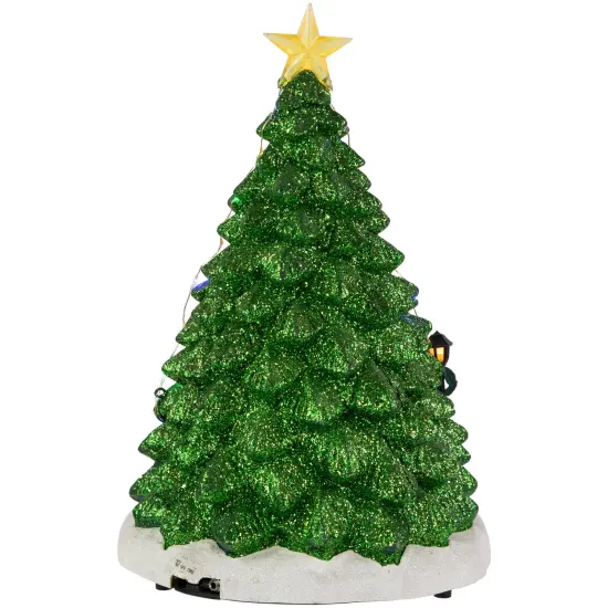 Northlight LED Lighted Animated and Musical Santa's Toy Shop Christmas Village Display - 13" Multi {6}