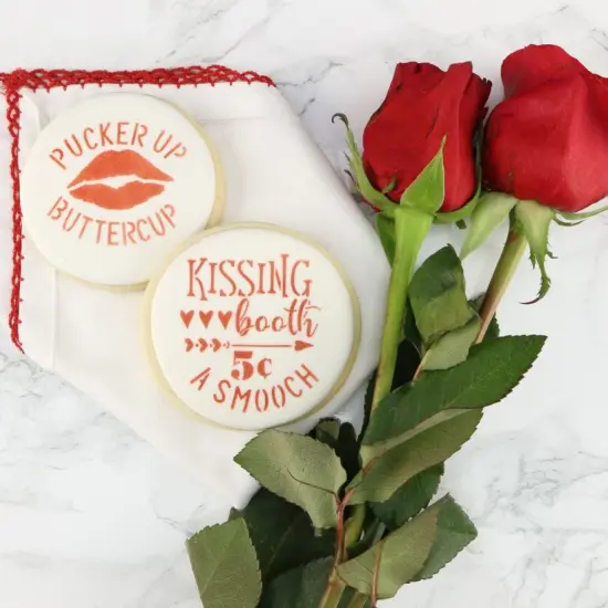 Pucker Up Cookie Stencil {4}