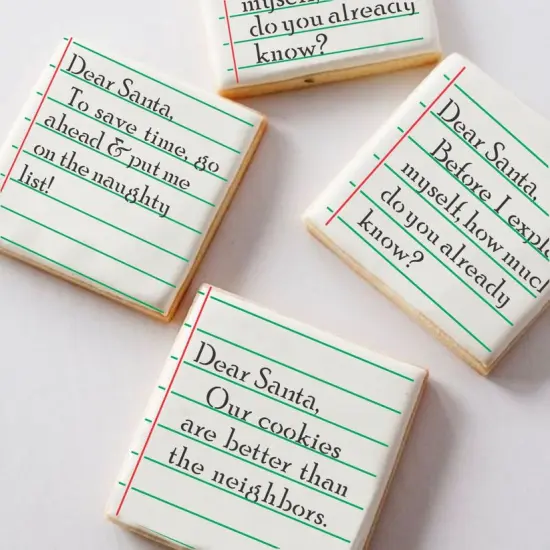 Dear Santa 4 pc Cookie Stencil Set {2}
