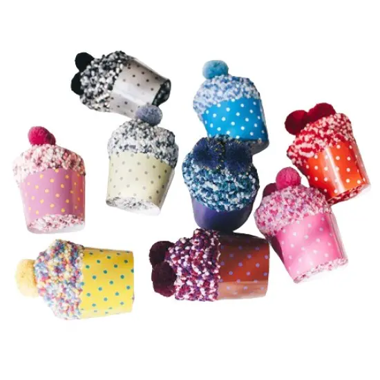 Kitcheniva Women Socks Soft Fluffy Cozy Casual Winter CUPCAKE Pink {2}