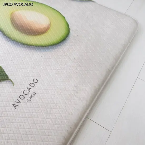 Double-Sided Two Designs Herringbone and Avocado Kitchen Anti-Fatigue Waterproof Kitchen Mat, Extra Small {5}