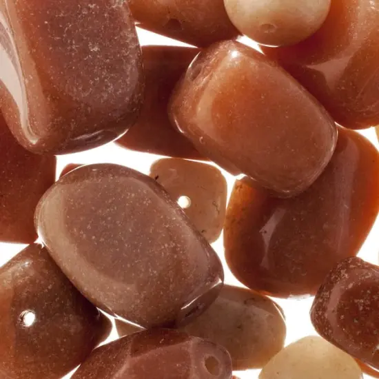 Earth's Jewels Peach Aventurine Natural Stone Bead Assortment {2}