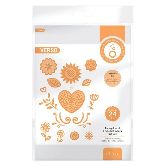 Tonic Studios Die Set-Folksy Floral Embellishment {1}