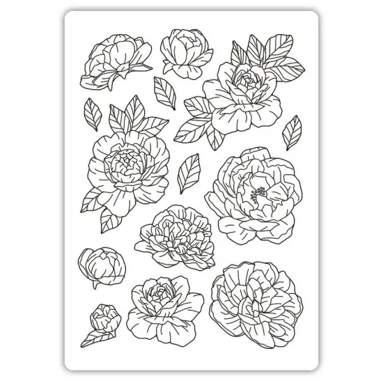 Stamperia Silicone Mould A5-Precious Peony {2}