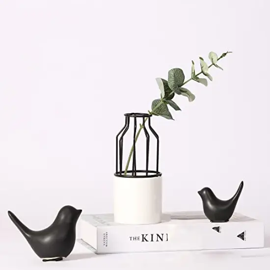 Small Animal Statues Home Decor Modern Style Black Decorative Ornaments for Living Room, Bedroom, Office Desktop, Cabinets&hellip; {3}