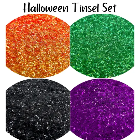 Polyester Glitter Set - Halloween Tinsel Set by Glitter Heart Co.&trade; {1}
