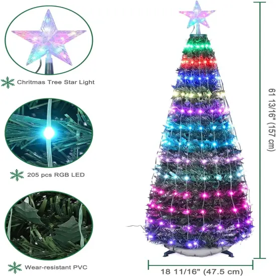 1.8m Lit Christmas Tree {3}