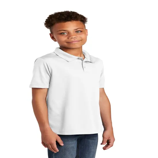 Sport-Tek&reg; Youth Posi Charge Racer Mesh Collared Neck Half Sleeve Polo {6}