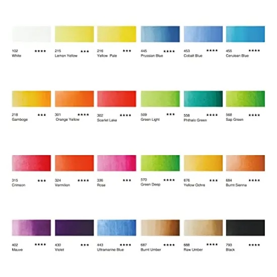 Watercolor Paint Set 24x12ml / 0.4 Fl Oz Tubes Non-toxic Water Color Paints Great Value Painting Art Supplies for Adults, Kids, Artists & Beginners {6}