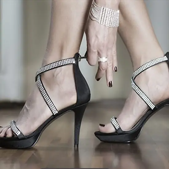 3Yards Self Adhesive Crystal Rhinestone Diamond Ribbon,Rhinestone Decorative Sticker with 2mm Rhinestones, Diamond Crystal Sticker for Car Decoration or DIY Crafts (Silver, 0.51 Inch ) {5}