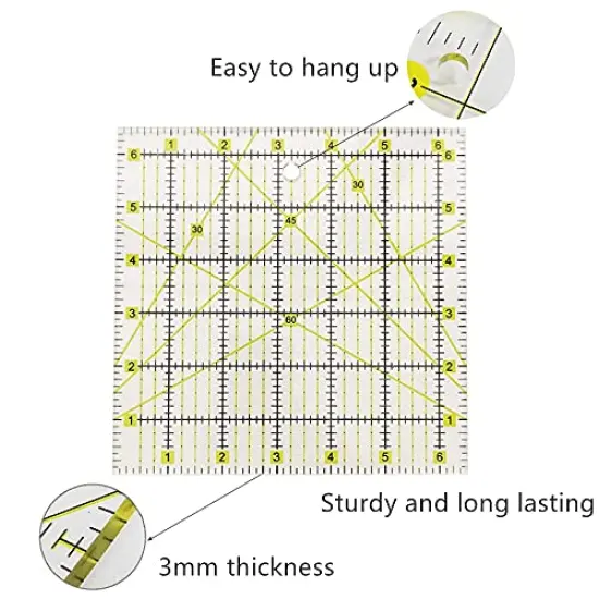 39 Pieces Rotary Cutter Set Pink - Quilting Kit incl. 45mm Fabric Cutter with 5 Extra Blades, A4 Cutting Mat, Craft Knife Set, Quilting Ruler and Sewing Clips, Ideal for Crafting, Sewing, Patchworking {3}