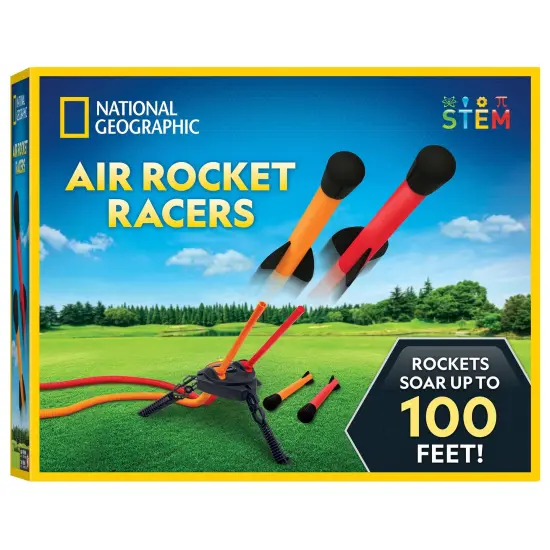 Air Rocket Toy - Stomp & Launch Dueling Air Rockets up to 100 Ft., Includes Launcher, 4 Foam-Tipped Rockets, Outdoor Kids Toys, Kids Science Kit, Rocket Launcher (Amazon Exclusive) {2}