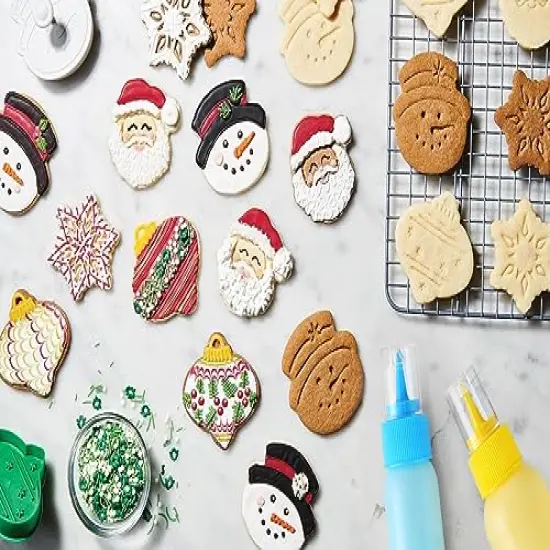 Cookie Icing Bottles, 6 Squeeze Applicator Bottles, 2 each (1, 2 and 4 ounces), Royal Icing Tools, Cake Sugar Cookie Decorating Supplies, Food Coloring, Frosting, Pancake Arts and Crafts Kit {4}