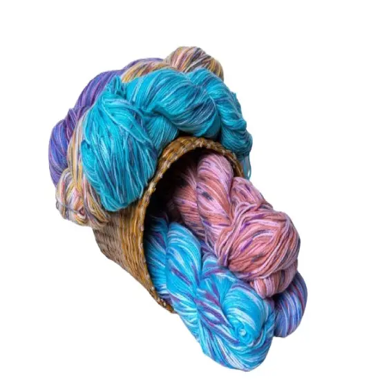 Hand-Dyed Cashmere Yarn Blend for Crochet and Knitting Periwinkle blue mix {3}