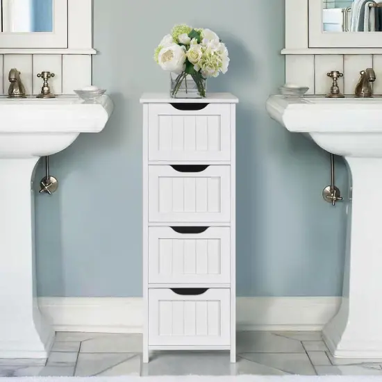 Floor Cabinet Bathroom Storage Organizer Rack Decor . {3}