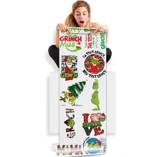 Grinch DTF Direct-to-Film Gang Sheets - 22x60 {1}