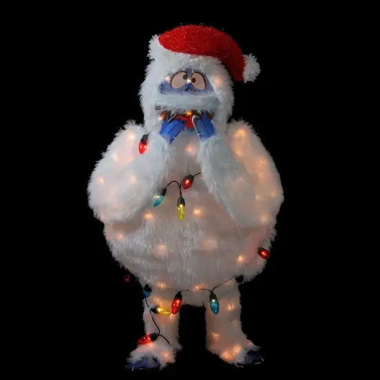 Northlight Pre-Lit Bumble Christmas Outdoor Decoration - 49" - Multi Lights White {5}