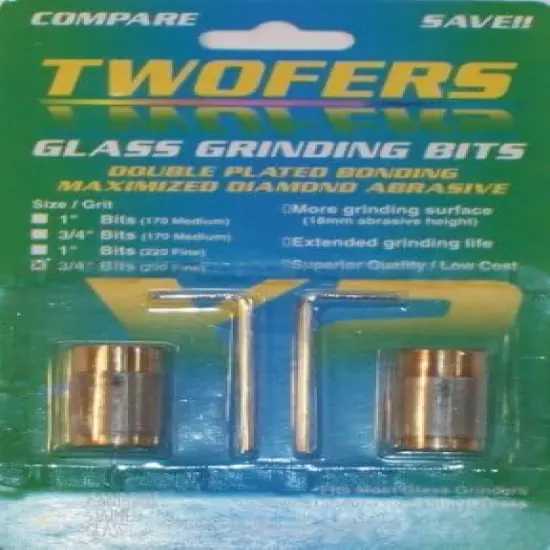 TWOFERS Aanraku 3/4 2 bit Set - 220 fine grit {1}