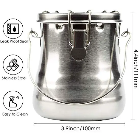 Paint Brush Washer, Portable Leak-Proof Brush Cleaner with Lid and Filter Screen, 4.7" tall x 4.4" dia. {1}