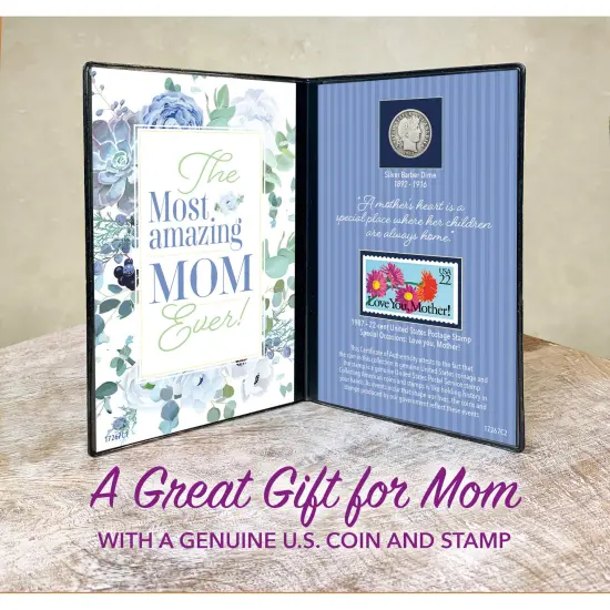 Card For Mother Coin and Stamp Collectible Greeting {2}