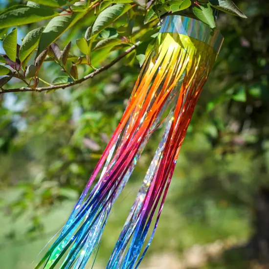 51-inch Rainbow Mylar Windsock {3}