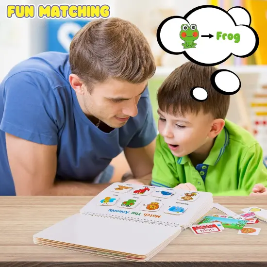 Montessori Preschool Learning Activities Newest 29 Themes Busy Book - Workbook Activity Binder / Toys for Toddlers, Autism Learning Materials and Tracing Coloring Book {4}