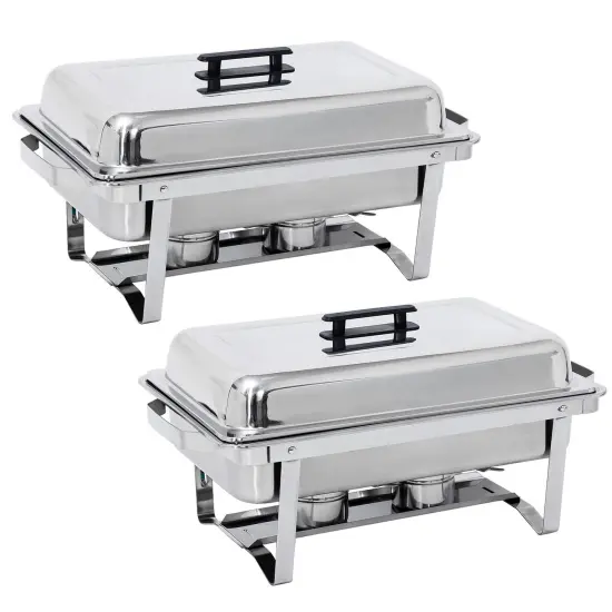 2 Pack 8QT Chafing Dish with 2 Warmer {1}
