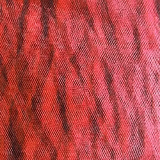 Premium Zebra Print Tulle Fabric Bolt of 54" X 25 Yards Red {3}