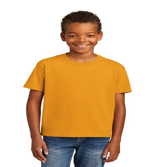 Port & Company&reg; Youth Essential Crew Neck Short Sleeve Tee Gold {1}